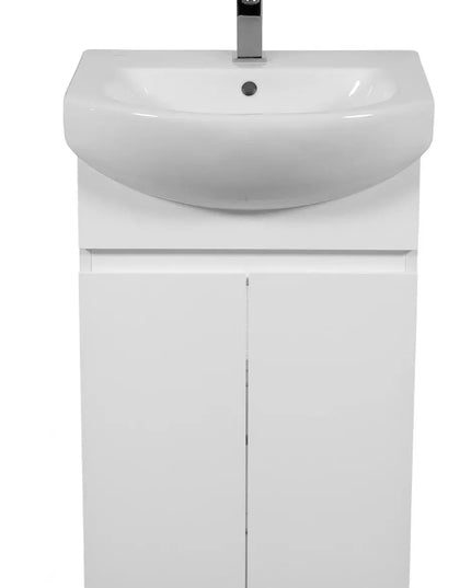 Mobilier de baie pe pardoseală Sity, Alb