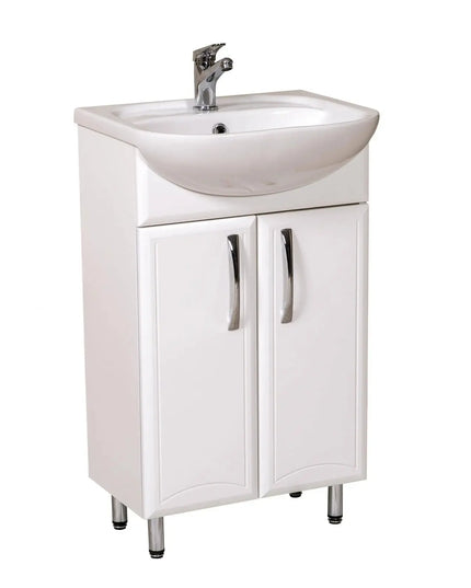 Mobilier de baie pe pardoseală Decor, Alb