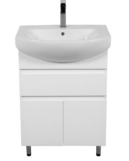 Mobilier de baie pe pardoseală Sity, Alb