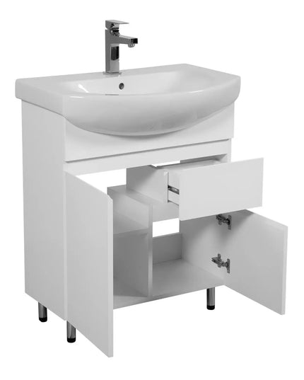 Mobilier de baie pe pardoseală Sity, Alb