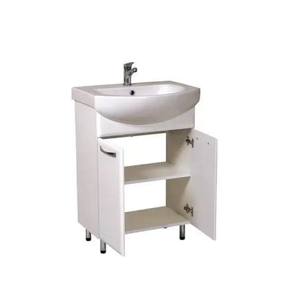 Mobilier de baie pe pardoseală Decor, Alb