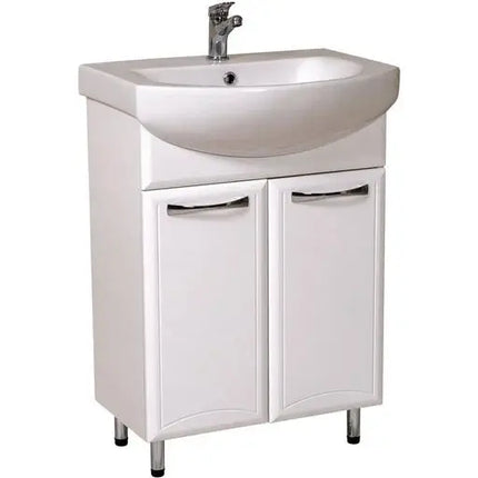 Mobilier de baie pe pardoseală Decor, Alb