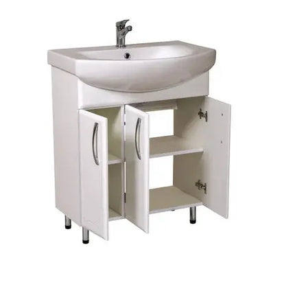 Mobilier de baie pe pardoseală Decor, Alb