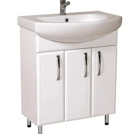 Mobilier de baie pe pardoseală Decor, Alb