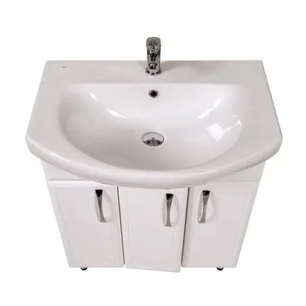 Mobilier de baie pe pardoseală Decor, Alb