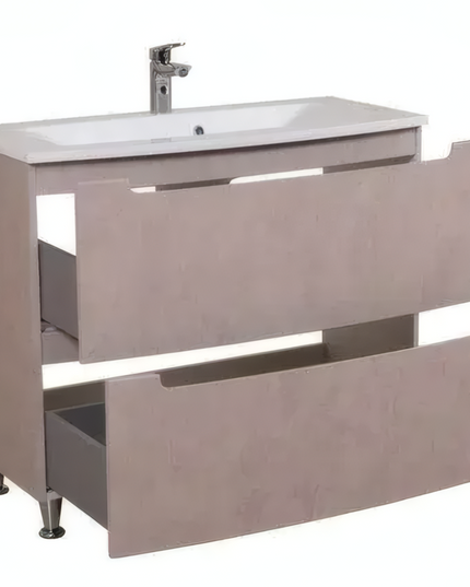 Mobilier de baie pe pardoseală Headway beton-beige