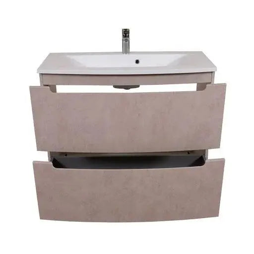 Mobilier de baie pe pardoseală Headway beton-beige