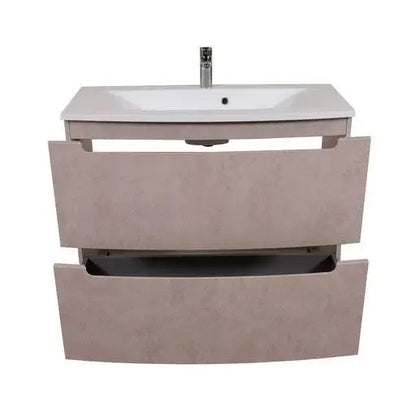 Mobilier de baie pe pardoseală Headway beton-beige
