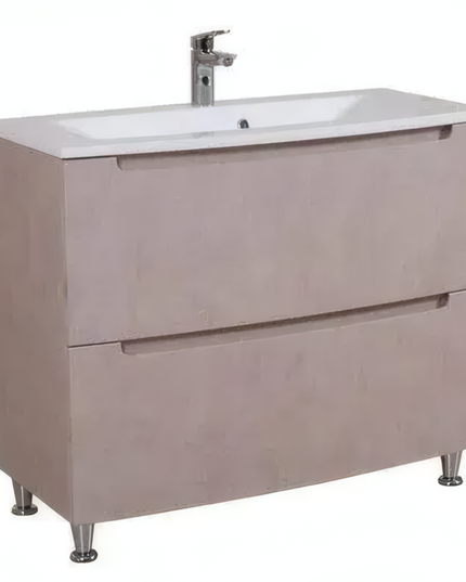Mobilier de baie pe pardoseală Headway beton-beige