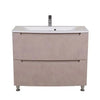 Mobilier de baie pe pardoseală Headway beton-beige