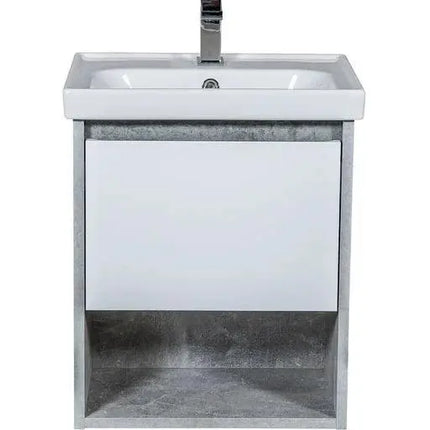 Mobilier de baie suspendat Edda, Beton