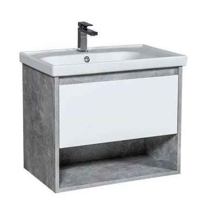 Mobilier de baie suspendat Edda, Beton