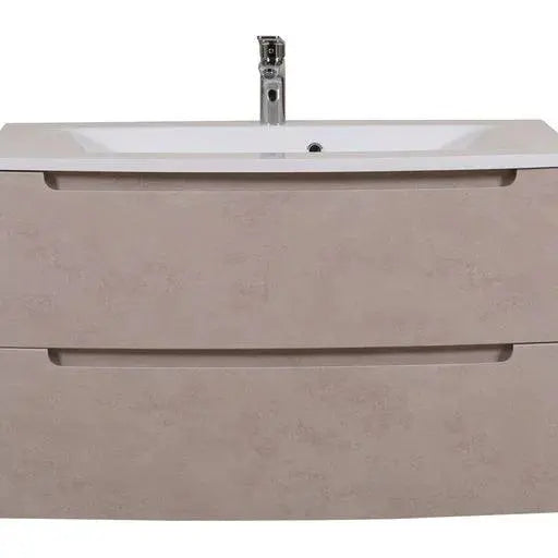 Mobilier de baie suspendat Headway beton-beige