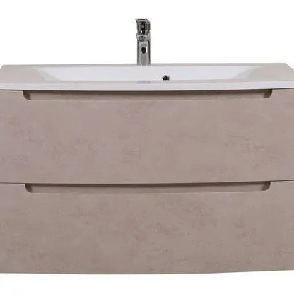 Mobilier de baie suspendat Headway beton-beige