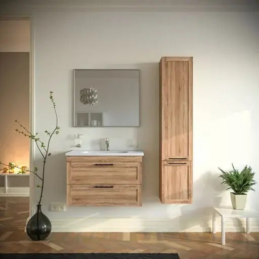 Mobilier de baie suspedat Inari, Oak Nebraska