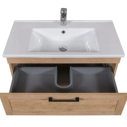 Mobilier de baie suspedat Inari, Oak Nebraska