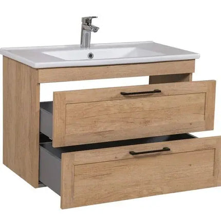 Mobilier de baie suspedat Inari, Oak Nebraska