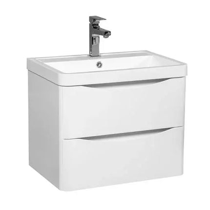 Mobilier de baie suspendat Vista, Alb