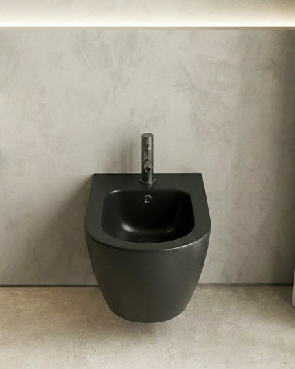 Bideu Suspendat Ceramic Black Matt
