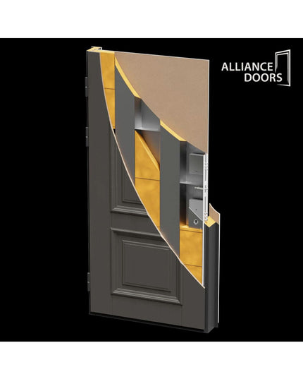 Usa Intrare Milano (maro soft touch / alb mat interior)