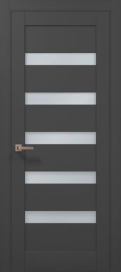 Ușă interior ML-02 – design modern cu inserții de sticlă satinată / Millenium - Carlo Porte