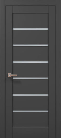 Ușă de interior ML 14 – Design modern cu fâșii satin și stil minimalist / Millenium - Carlo Porte