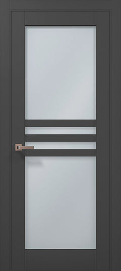 Ușă de interior ML 30 – Panou din sticlă cu fâșii orizontale duble, / Millenium - Carlo Porte