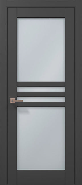 Ușă de interior ML 30 – Panou din sticlă cu fâșii orizontale duble, / Millenium - Carlo Porte