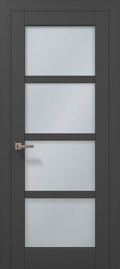 Ușă interior ML 32 – Stil modern cu panouri vitrate mate / Millenium - Carlo Porte