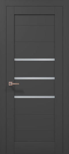 Ușă Interior ML-55 – Design Modern cu 3 Inserții Satinate / Millenium - Carlo Porte