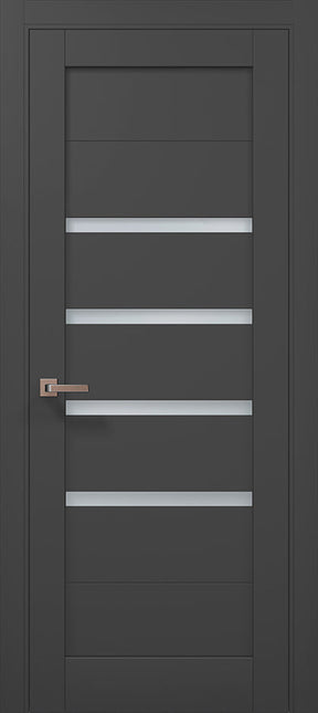 Ușă Interior ML-59 – Design Modern cu 4 Inserții Satinate / Millenium - Carlo Porte