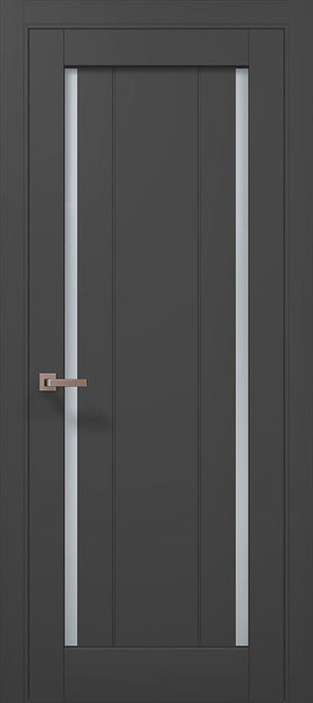 Ușă de interior ML-622 – geam mat dublu + riflaje verticale, design modern / Millenium - Carlo Porte