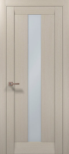 Ușa ML 01 – Minimalism cu sticlă satinată centrală / Millenium - Carlo Porte