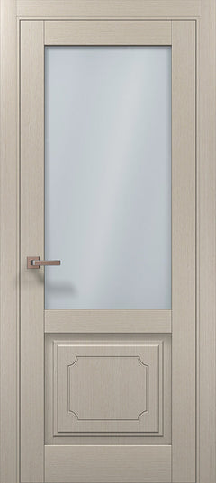 Ușă interior ML 11001 Satin – Eleganță cu geam mat și panou decorativ clasic / Millenium - Carlo Porte