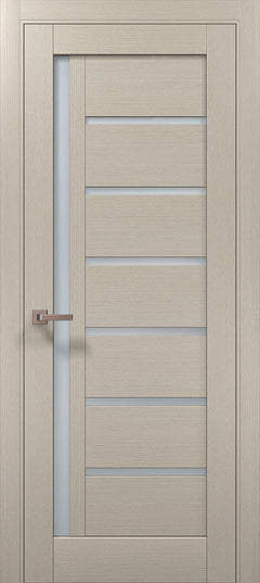 Ușă de interior ML 16 – Design asimetric cu sticlă laterală satinată / Millenium - Carlo Porte