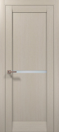 Ușă interior ML-60 satin – cu bandă de sticlă / Millenium - Carlo Porte