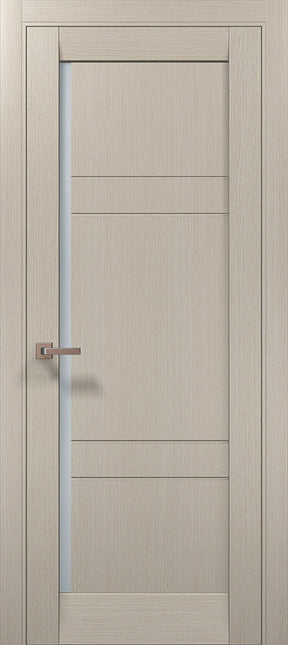 Ușă de interior ML-614 – cu panouri orizontale și geam satinat / Millenium - Carlo Porte