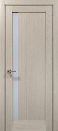 Ușă interior ML 642 cu model vertical și geam lateral – Design modern si finisaj satin / Millenium - Carlo Porte