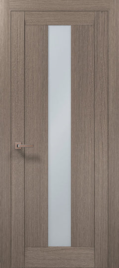 Ușa ML 01 – Minimalism cu sticlă satinată centrală / Millenium - Carlo Porte