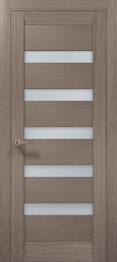 Ușă interior ML-02 – design modern cu inserții de sticlă satinată / Millenium - Carlo Porte