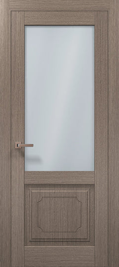 Ușă interior ML 11001 Satin – Eleganță cu geam mat și panou decorativ clasic / Millenium - Carlo Porte