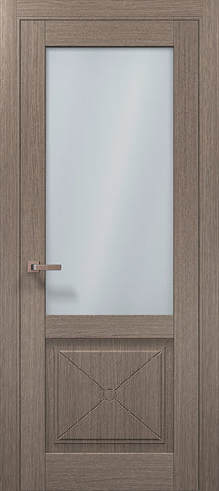 Ușa de Interior ML 1102 – Ușa cu geam satin și design în X / Millenium - Carlo Porte
