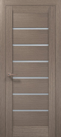 Ușă de interior ML 14 – Design modern cu fâșii satin și stil minimalist / Millenium - Carlo Porte