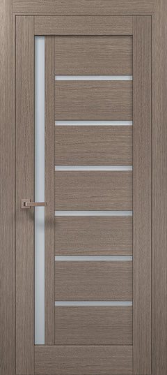 Ușă de interior ML 16 – Design asimetric cu sticlă laterală satinată / Millenium - Carlo Porte