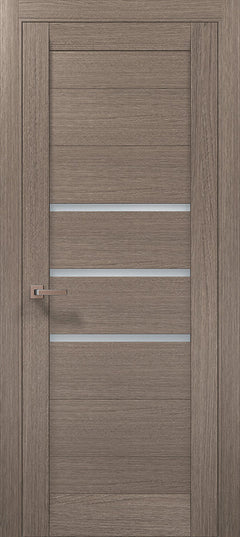 Ușă Interior ML-55 – Design Modern cu 3 Inserții Satinate / Millenium - Carlo Porte