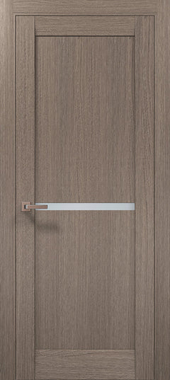 Ușă interior ML-60 satin – cu bandă de sticlă / Millenium - Carlo Porte