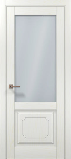 Ușă interior ML 11001 Satin – Eleganță cu geam mat și panou decorativ clasic / Millenium - Carlo Porte