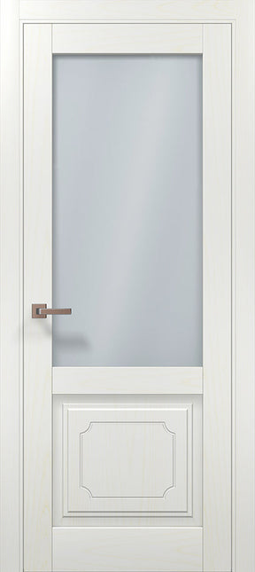 Ușă interior ML 11001 Satin – Eleganță cu geam mat și panou decorativ clasic / Millenium - Carlo Porte