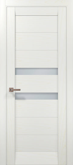 Ușă interior ML-53 – Modernă, cu inserții elegante din sticlă satinată / Millenium - Carlo Porte