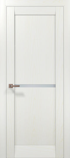 Ușă interior ML-60 satin – cu bandă de sticlă / Millenium - Carlo Porte